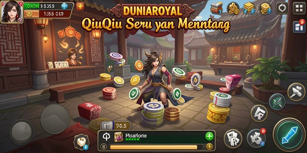 Tampilan gameplay seru dari DUNIAROYAL di QiuQiu.