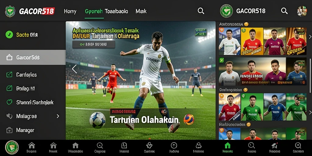 Tampilan GACOR518 yang menarik sambil menikmati taruhan olahraga secara langsung.