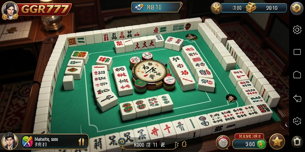 Tampilan gameplay GGR777 yang menampilkan aksi Mahjong yang seru.