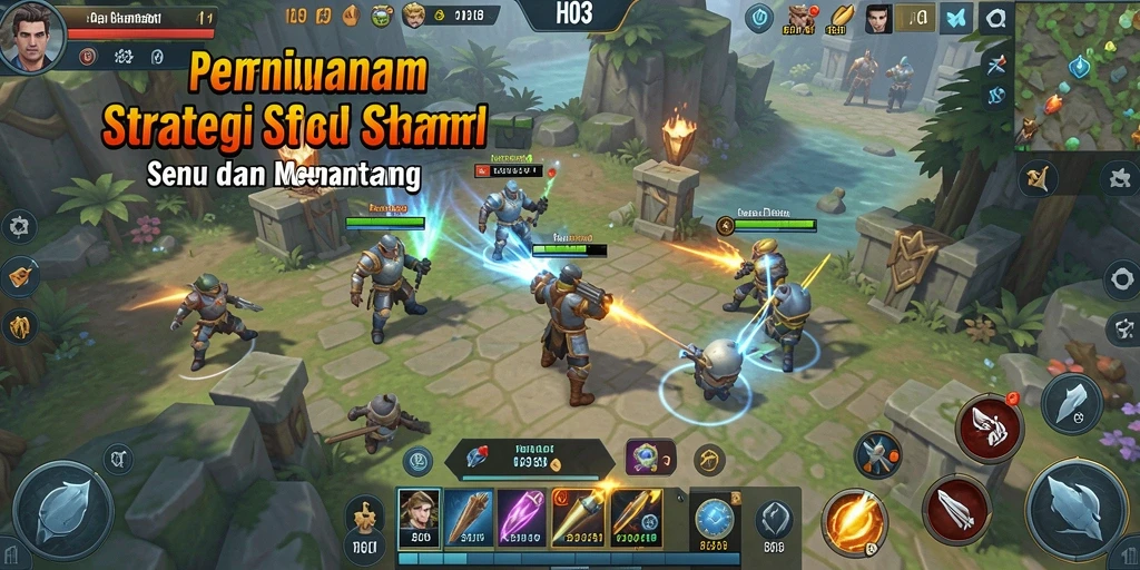 Tampilan gameplay H03 yang seru dan menantang strategi.