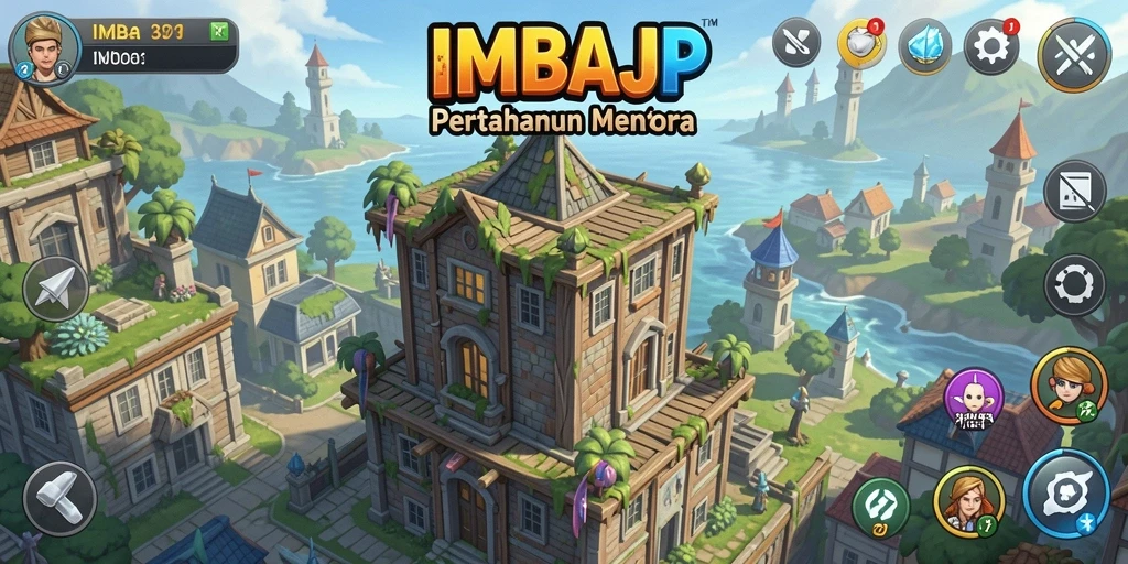 Tampilan efek serangan menara dalam IMBAJP yang memukau.