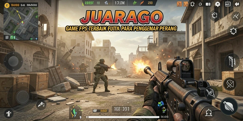 Tangkapan layar gameplay menampilkan aksi menegangkan di JUARAGO.