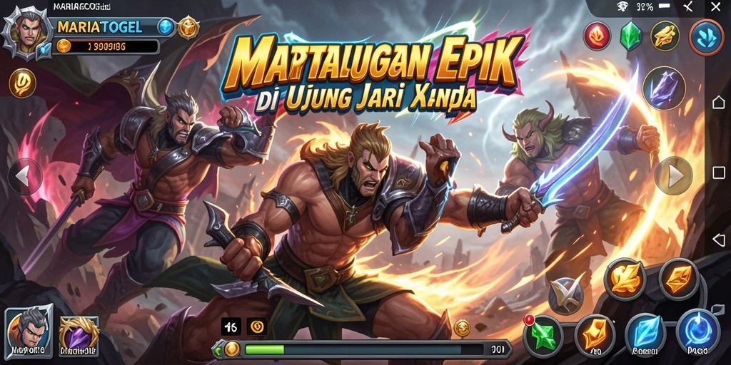 Gameplay seru di MARIATOGEL dengan pertarungan yang intens.