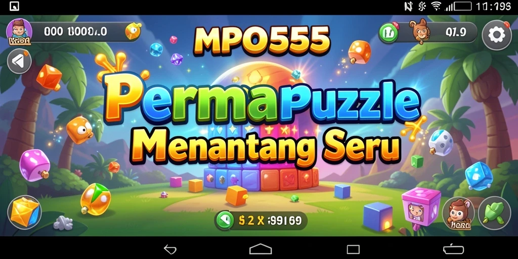 Screenshot MPO555 menunjukkan gameplay seru dengan teka-teki menarik.
