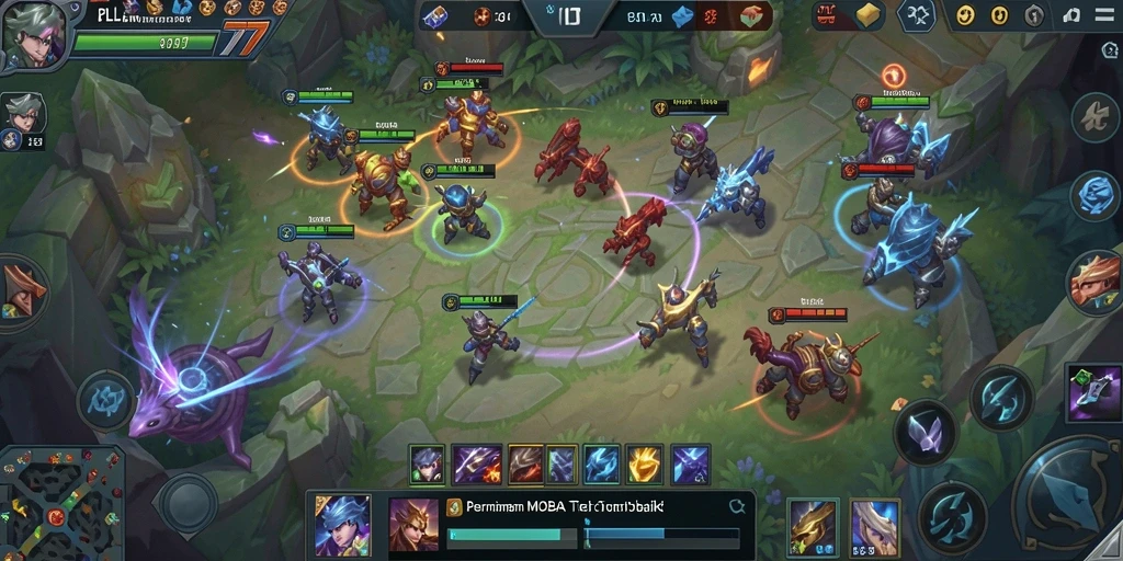 Tampilan seru dari permainan MOBA PLANET77 yang intens dan penuh aksi.