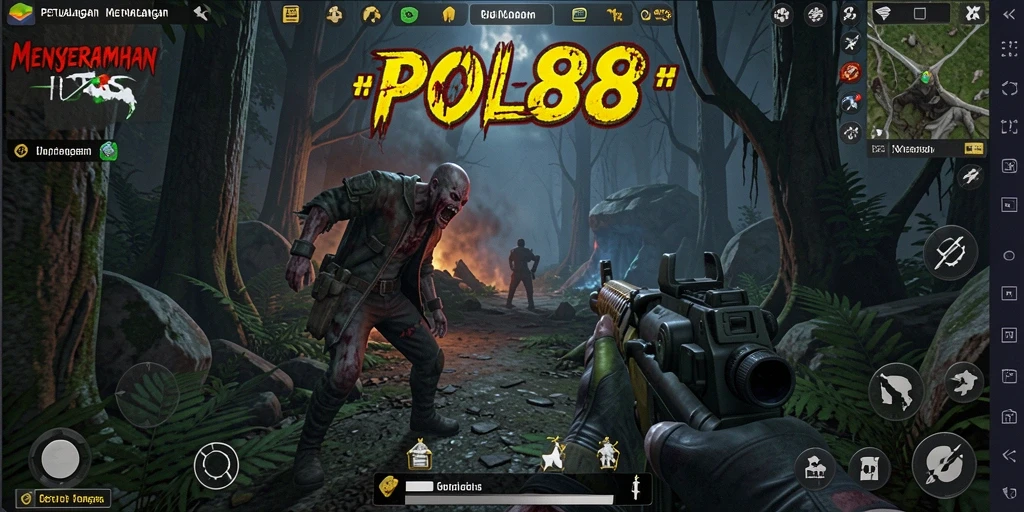 Screenshot utama POL88 menampilkan aksi seru dalam gameplay TPS.