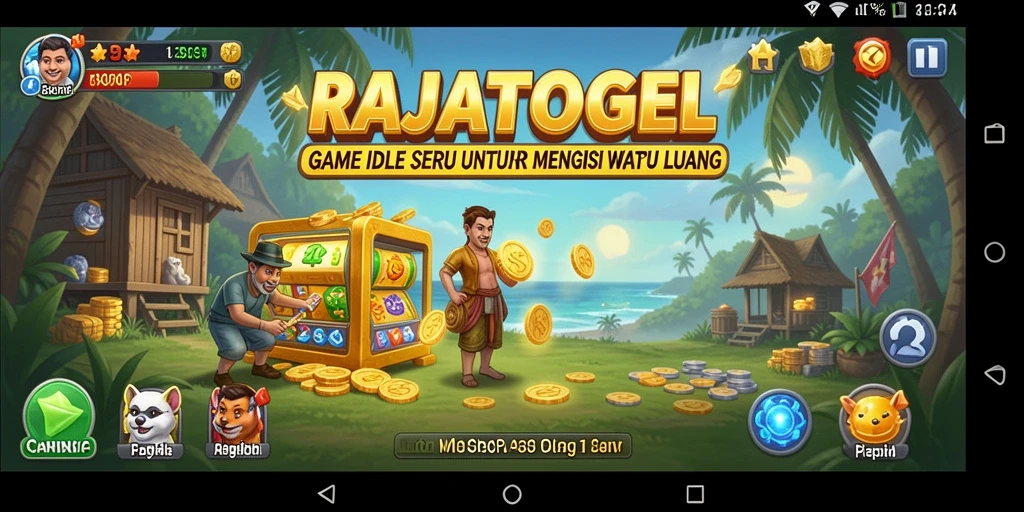 Screenshot gameplay RAJATOGEL menampilkan momen santai dan seru.