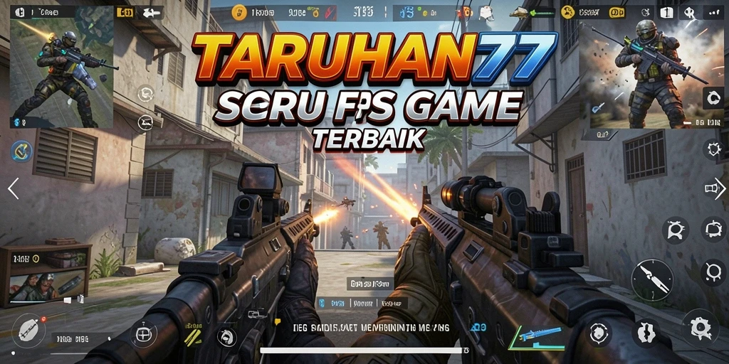Screenshot TARUHAN77 menampilkan intensitas aksi FPS yang menegangkan.