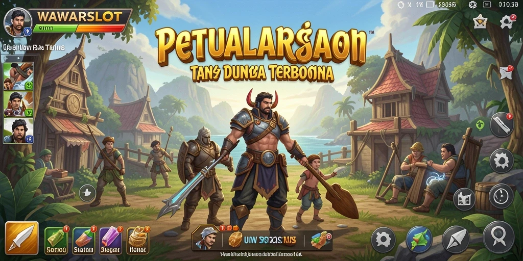Screenshot gameplay WAWARSLOT menampilkan petualangan mendalam di dunia terbuka.