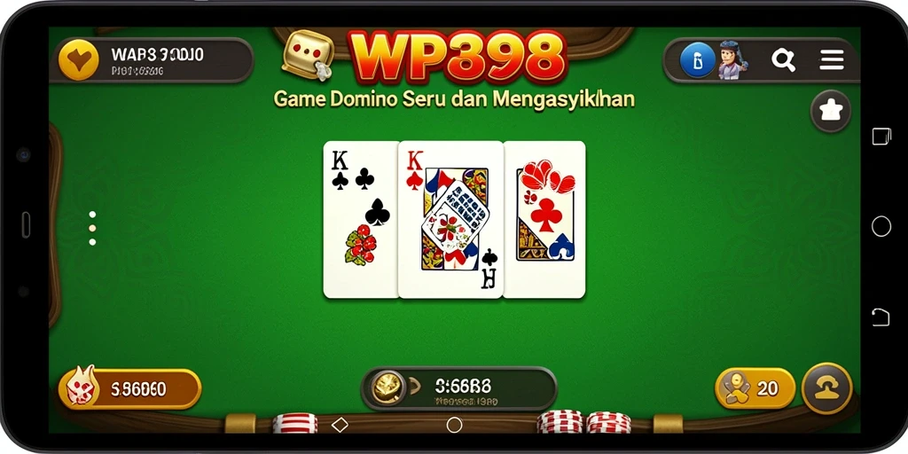 Tampilan gameplay menarik dari WP888 saat bermain Domino.