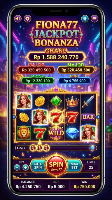 Tampilan antarmuka pengguna fiona77 yang menarik dan mudah digunakan.